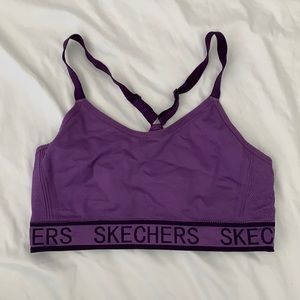 Purple Skechers Sports Bra
